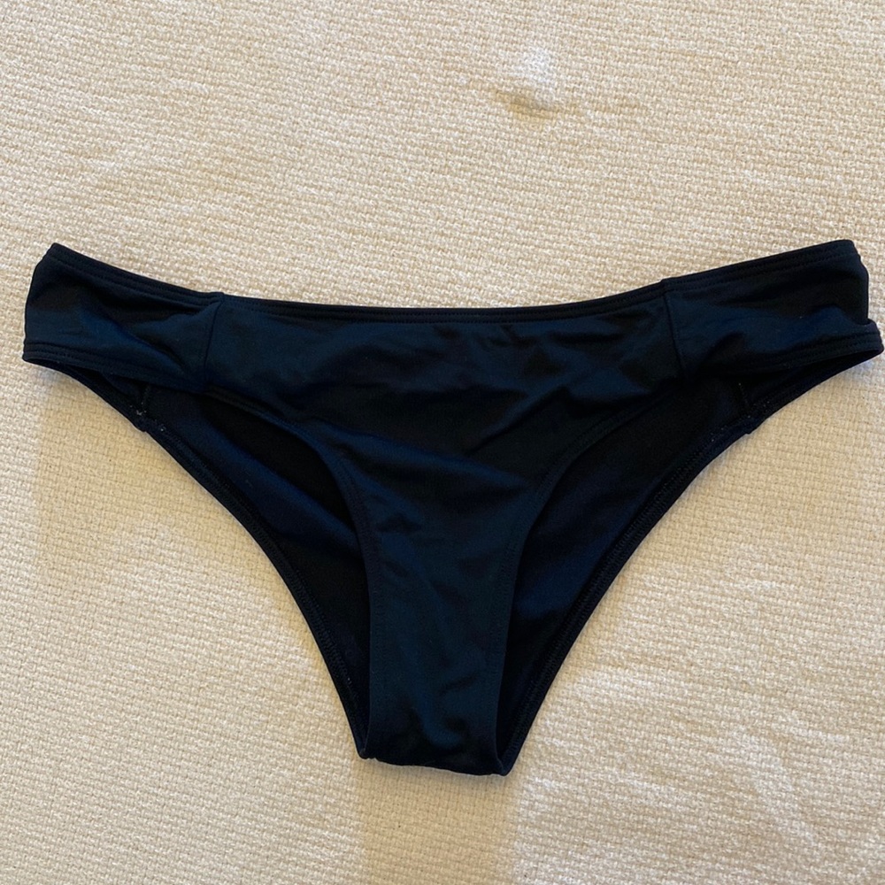 Versatile Black Abercrombie bikini bottoms estimate size small/medium